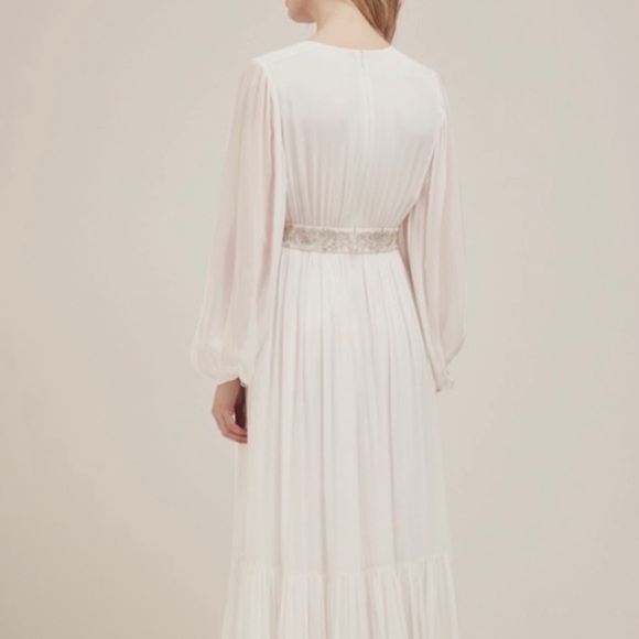 French Connection Cari Wedding Dress Style 71JOI SUMMER WHITE PF CARI LS MAXI - Picture 2 of 12